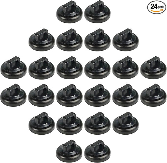 Magnetic Zip Tie Mounts Magnet Cable Tie Mount Clips Base Automotive Wire Cable Management Wire Clips Management for Car Boat Trailer Marine Office Electrical Wiring (Black 24 Pcs)