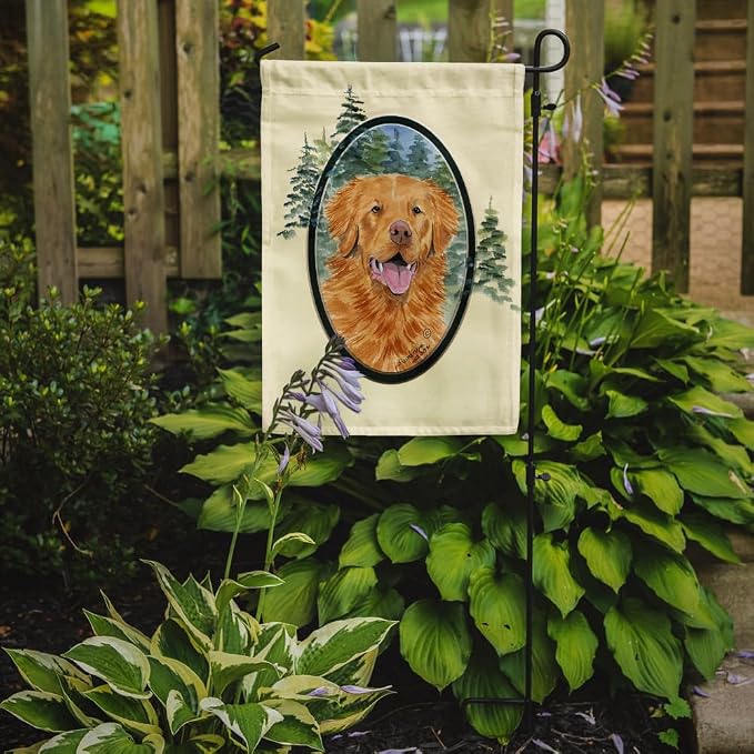 Caroline's Treasures SS8038GF Nova Scotia Duck Toller Garden Flag Mailbox Flag Decorative Yard Flag Banner Outside Patio Artwork Yard Flower Beds, Garden Size, Multicolor