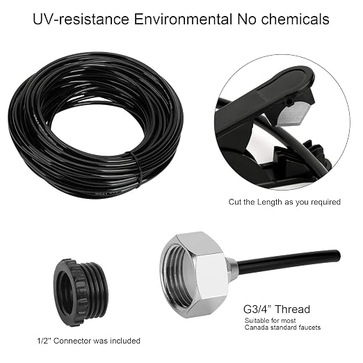 GMAULEE Misting Cooling System, DIY 65.6FT(20M) Misting Line +20 Brass Mist Nozzles+ a Brass Connector(3/4'') Outdoor Mister System for Patio Waterpark Garden Trampoline Greenhouse