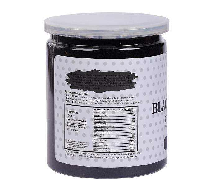 Black Cumin Seeds 10oz, Nigella Sativa, 100% Pure & Natural, Premium Quality Kalonji Seeds, Perfect for Seasoning, Cooking, Sprouting & Herbal Uses - By Yogi’s Gift®