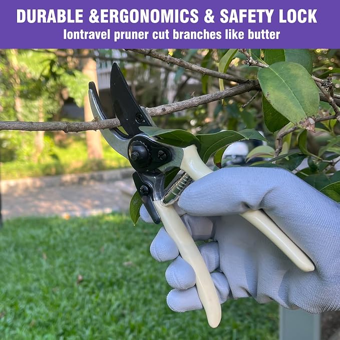 Gardening Tool Set, 10-Piece Heavy-Duty Aluminum Garden Tools with Non-Slip Handles and Large Tool Bag with Storage Pockets, Durable Hand Gardening Tools - Perfect Gardening Gift for Men and Wome