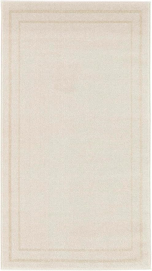 Nourison Home Nourison Essentials Ivory Gold 2' x 4' Area Rug - Easy Clean, Non Shedding, Bed Room, Living Room, Dining Room, Kitchen (2' x 4')
