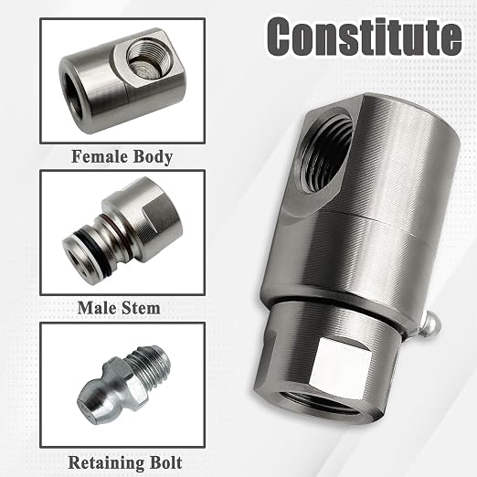 2Pcs 5024-Ni-AL 1/2 Inch Hose Reel Swivel Fitting Replacement, Swivel Fitting for Hose Reel 9SS8FP50XFP50-Ni-AL