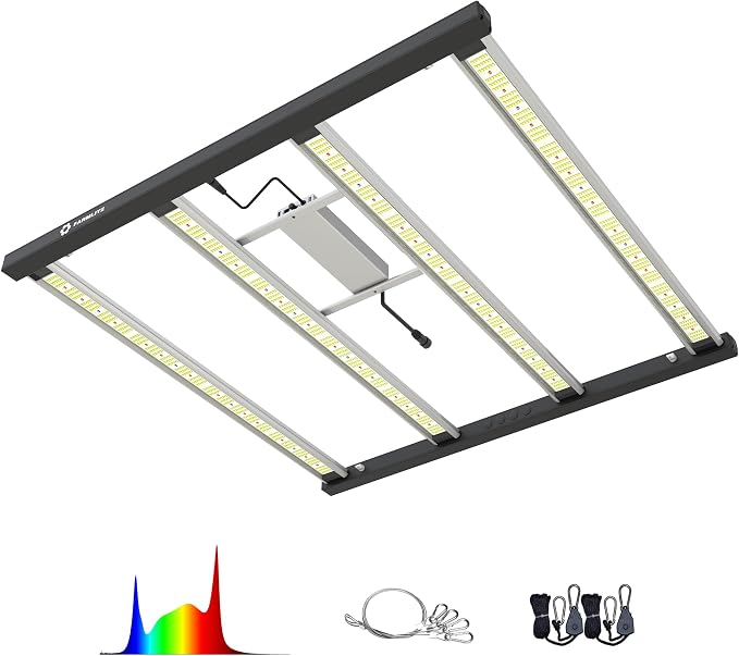 FARMLITE LED Grow Lights for Indoor Plants Full Spectrum Growing Light Bar Plant Hanging Growing Lamps Seedling Daisy Chain Dimmable Board 4x4ft Coverage (420watts)