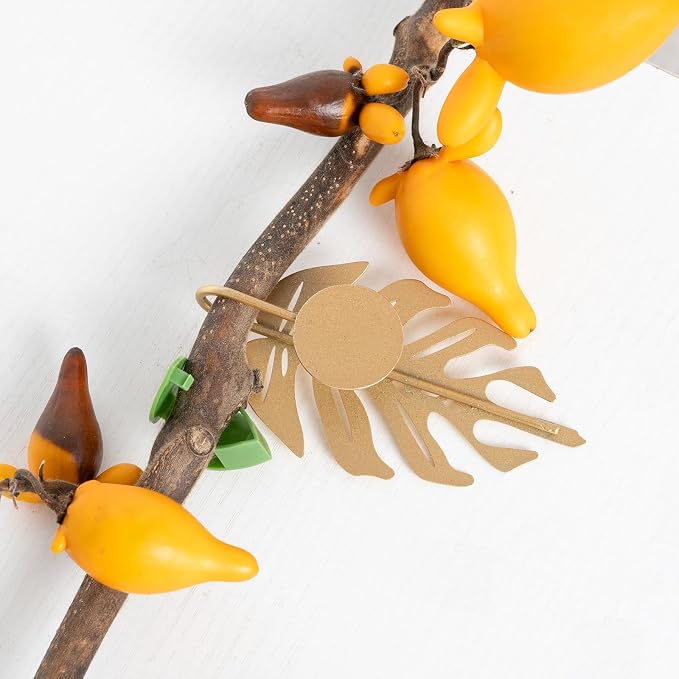 5Pcs Plant Hooks for Vines - Indoor Climbing Plants SupporWall Hooks - Cute Leaf Shape - Climber Plant Clips for Money Vines - Aesthetic Indoor Jungle Décor - Easy Installation Sturdy and Practical