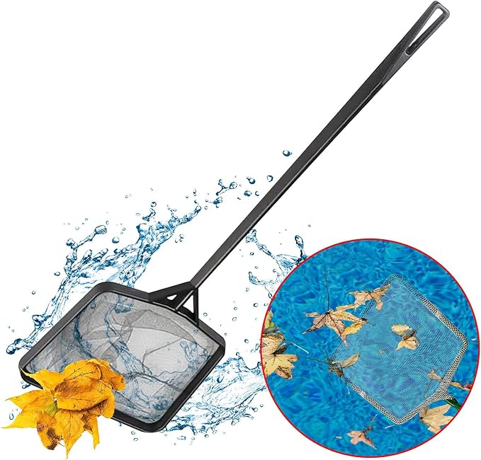 Swimming Pool Leaf Skimmer Net, Fine Mesh Leaf Rake for Efficient Debris Removal, Ideal for Swimming Pools, Hot Tubs, and Ponds Heavy Duty, Professional Grade Cleaning Tool (multicolor3)