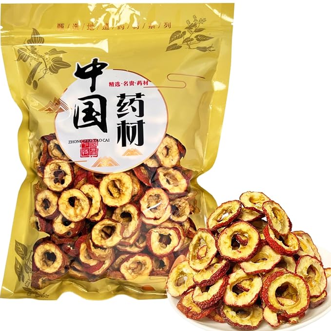 Dried hawthorn- 5.29oz/150gPure Natural Chinese Herbal Medicine-山楂for Tea, Cooking (Dried hawthorn slices)