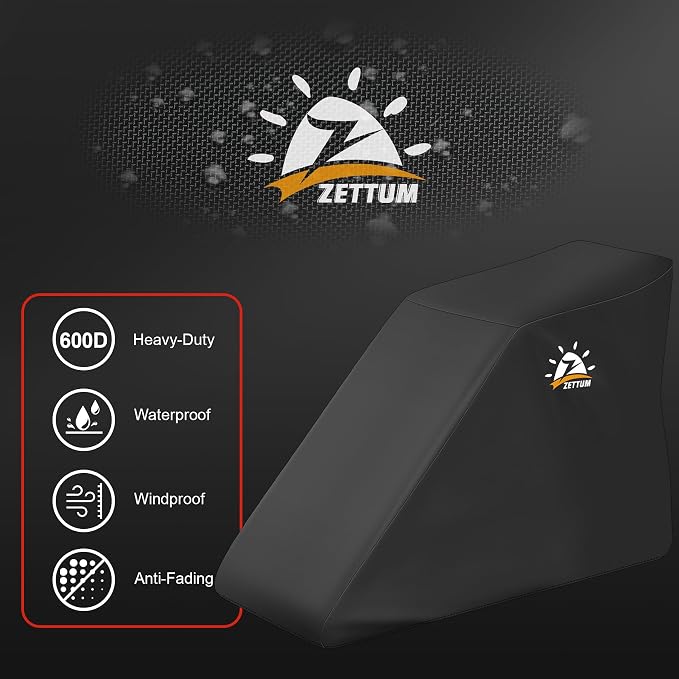 Zettum Treadmill Cover - 600D Treadmill Dust Cover Waterproof, Gym Equipment Running Machine Covers with Windproof Drawstring, Exercise Workout Equipment Protective for Home Indoor Outdoor