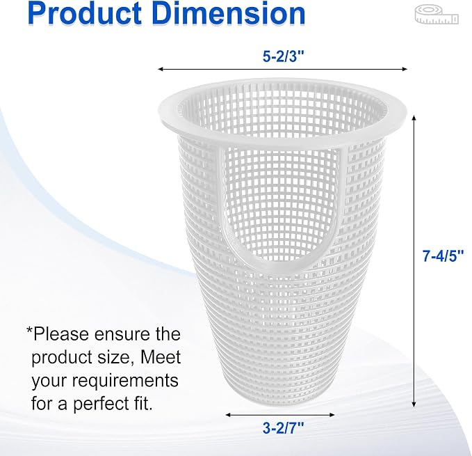070387 Pool Pump Strainer Basket Replacement B-199 Filter Basket Compatible with P entair W hisperflo & I ntelliflo Pumps Replaces 91110040, 310-3210, Heavy Duty, 2 Pack