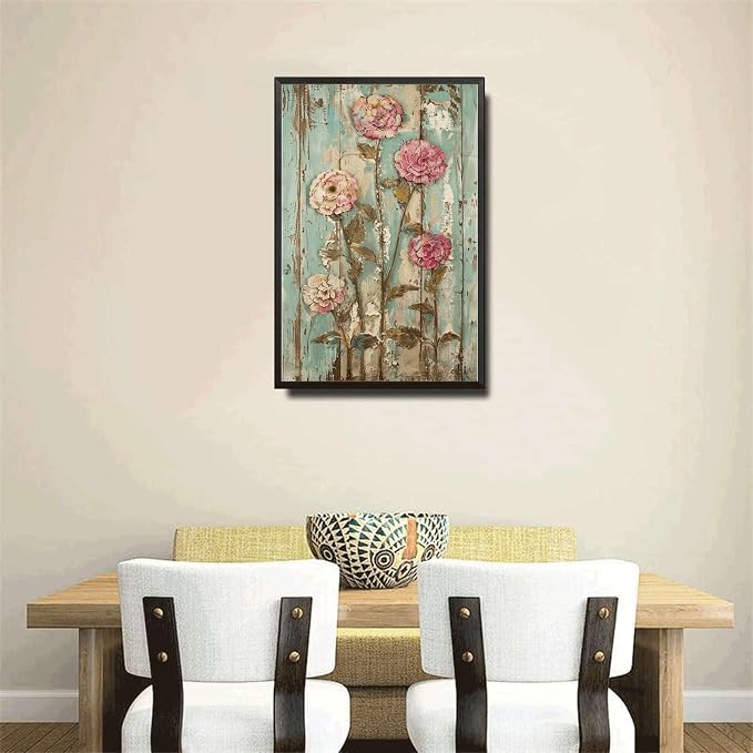 Metal Sign Tin Sign Vintage Wall Art Shabby Chic Longevity Tin Sign for Vintage Aesthetics Perennial Bloom Lovers and Weather Resistan Minimalist Wall Art for Club 6×8 Inches with Metal Frame