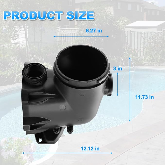 SPX3200A Housing Pump Body fits for Hayward TriStar Pumps for EcoStar Pumps | fits for Hayward TriStar VS Pump SP3200VSP, for TriStar Pump SP3200EE SP3200X SP3600, fits for Hayward EcoStar SP3400VSP