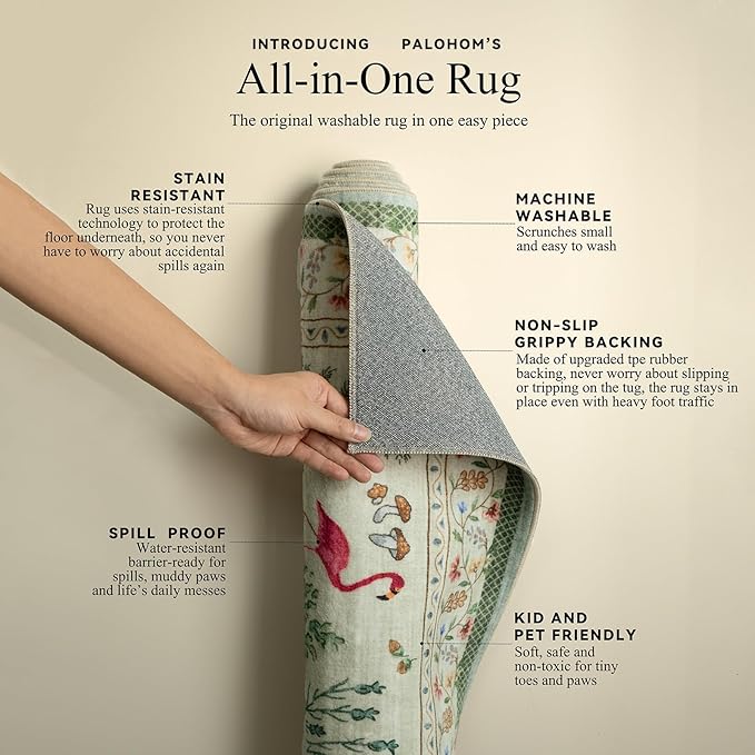 Washable Small Throw Rugs for Entryway: Door Mat Indoor Entrance 4x6 Area Rug Non Slip Low Pile Kitchen Rug for Front Door Indoor Entrance Entry Kids Room