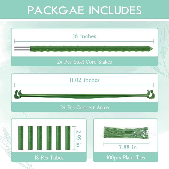 Legigo 2-Pack Tomato Cage for Garden Plant Support- Up to 63inch Garden Stakes Tomato Cage, Tomato Trellis for Potted Plants, Tomato Cages Plant Stakes for Climbing Vegetables Plants Flowers