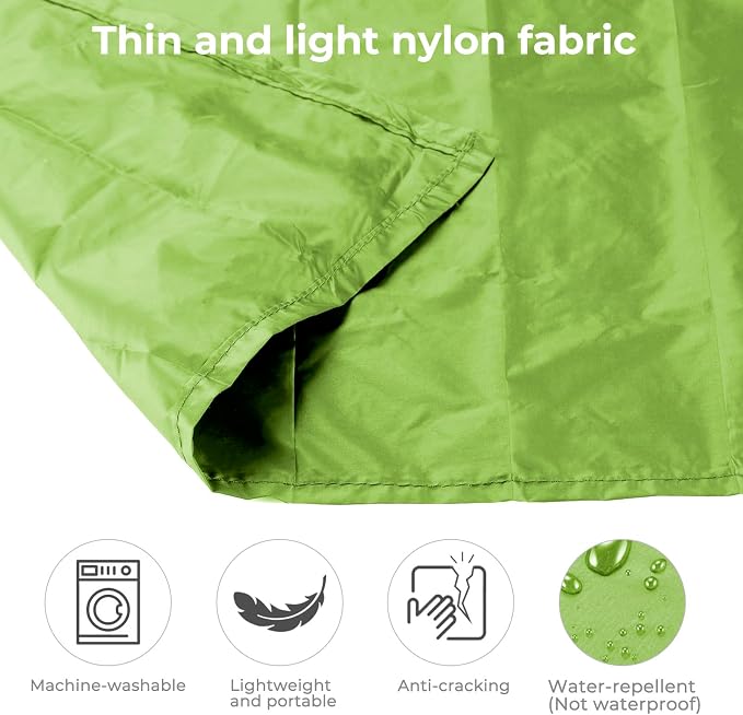 Pocket Picnic Blanket for 1-2 Persons, 43.3x55.12″(2.54oz) Super Light Compact Beach Blanket, SandProof Waterproof Portable Beach Picnic Mat for Outdoor Hiking Camping Travel Festival (Green)