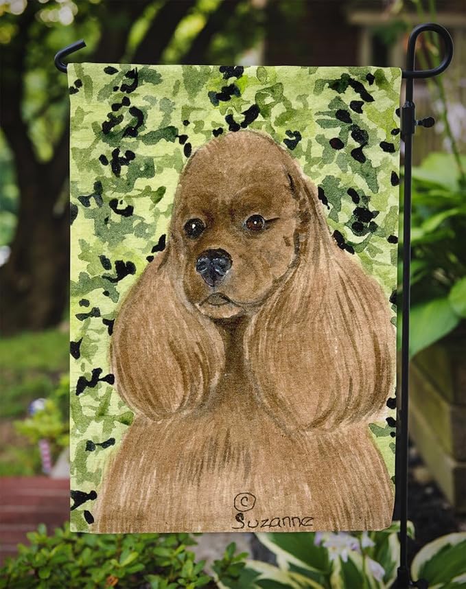 Caroline's Treasures SS8809GF Cocker Spaniel Garden Flag Mailbox Flag Decorative Yard Flag Banner Outside Patio Artwork Yard Flower Beds, Garden Size, Multicolor
