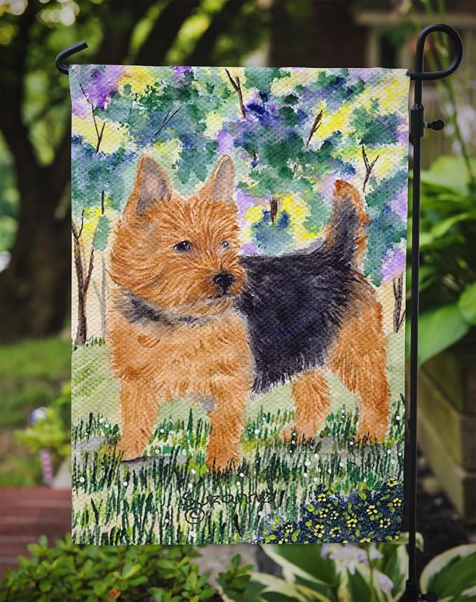 Caroline's Treasures SS8218GF Norwich Terrier Garden Flag Mailbox Flag Decorative Yard Flag Banner Outside Patio Artwork Yard Flower Beds, Garden Size, Multicolor