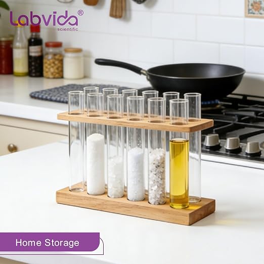 50pcs of Vol.20ml Borosilicate Glass Test Tubes, 20x150mm with Round Bottom,LVH1002