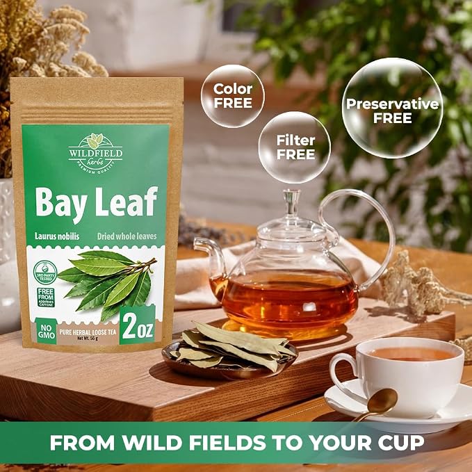 2 oz. Bay Leaf Herbal Tea (Laurus Nobilis) - 56g Dried Bay Leaves Herb Té De Laurel