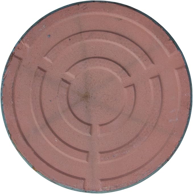 17.5 Inch Plant Saucer (Ceramic) - Round Jade Flower Pot Tray - Handcrafted, Durable Planter Base