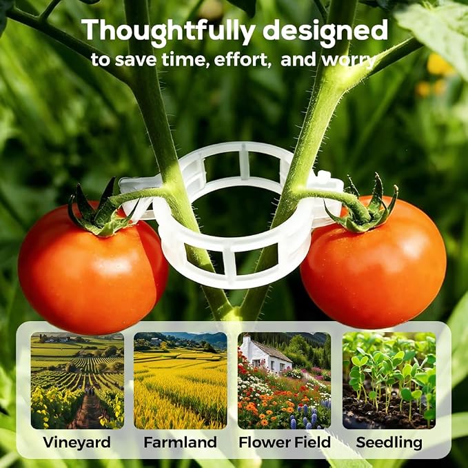 Secured Plastic Plant Clip, 2026 Upgraded Plant Support Clips Reusable Garden Clips, Plant Support Clips Garden Climbing Vines Fixing Clip Trellis Clips Climbing Tomato Clips (Green, 300pcs)