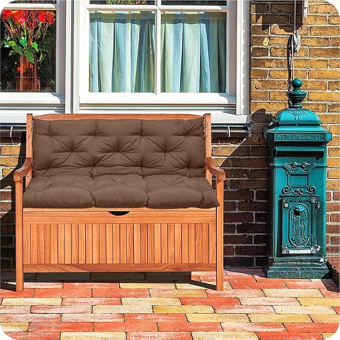 Swing Cushion Replacement Outdoor Porch Waterproof Bench Cushion 2-3 Seater Washable Bench Replacement Cushions for Outdoor Patio Porch Swing Cushions