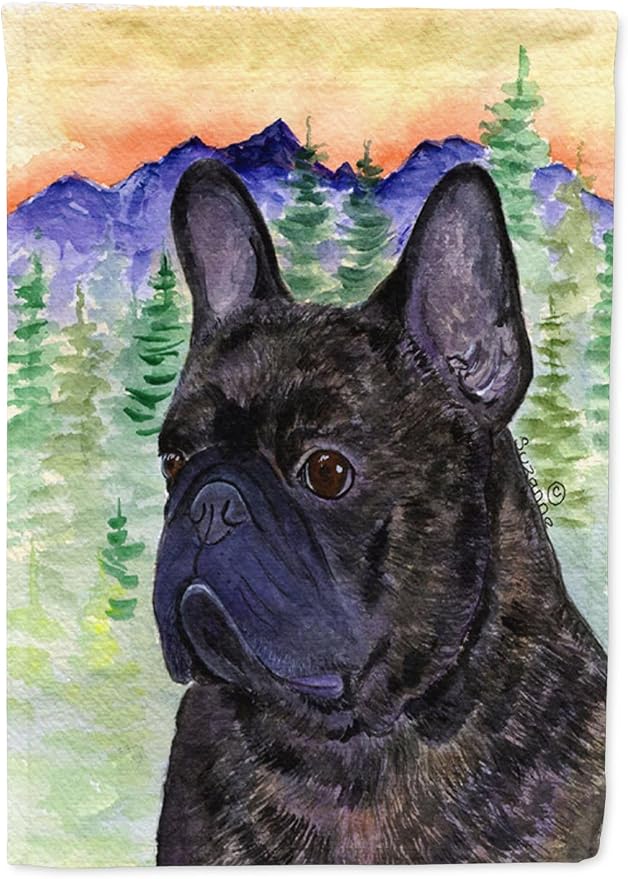 Caroline's Treasures SS8257GF French Bulldog Garden Flag Mailbox Flag Decorative Yard Flag Banner Outside Patio Artwork Yard Flower Beds, Garden Size, Multicolor
