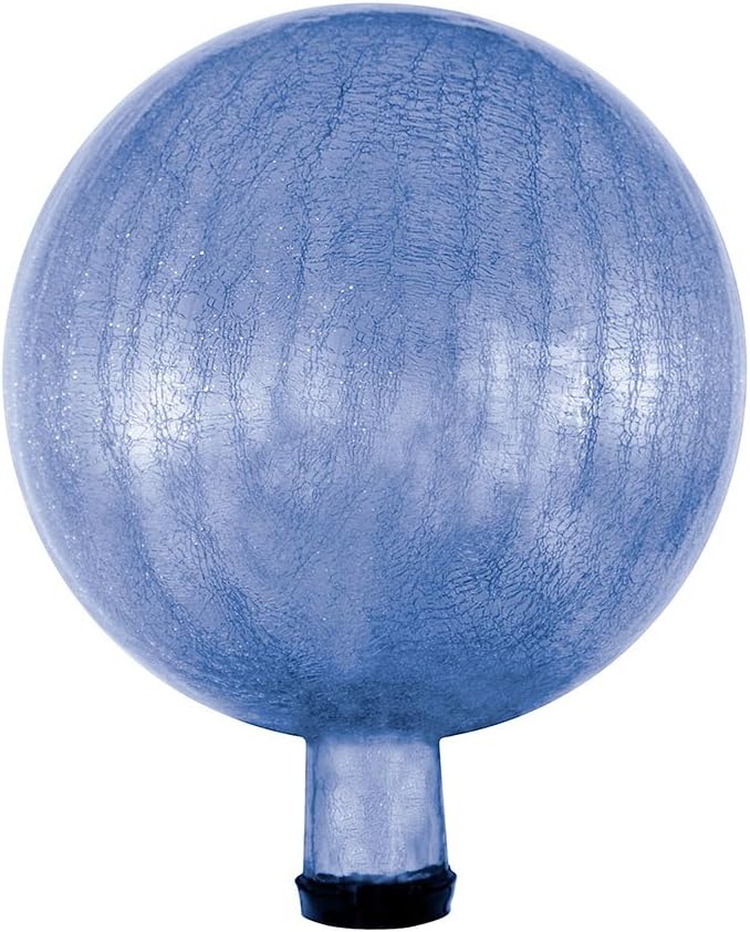Achla Designs 10-Inch Crackle Gazing Globe Ball, Blue Lapis