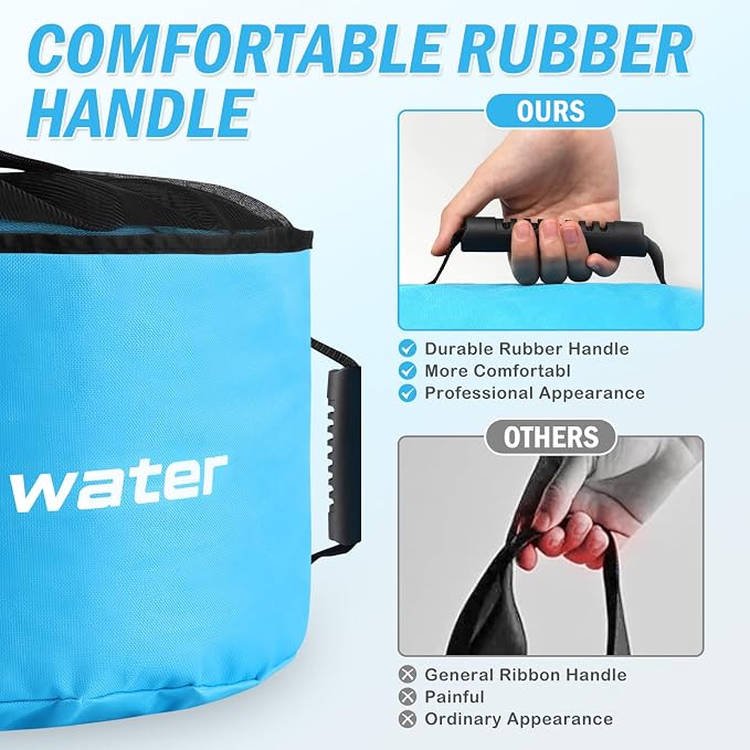 5 Pack RV Sewer Hose Storage with Drawstring Mesh Top, Waterproof RV Accessories Bags Utility Bag Organizer for Garden Fresh Water Hoses Electrical Cords Camper Tools