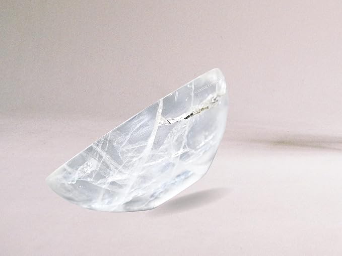 Clear Quartz Crystal Bowl - 2 Inch Decorative Bowls for Room and Home Decor - Gemstone Healing Crystals for Elegant Display, Positive Energy Balance and Gift