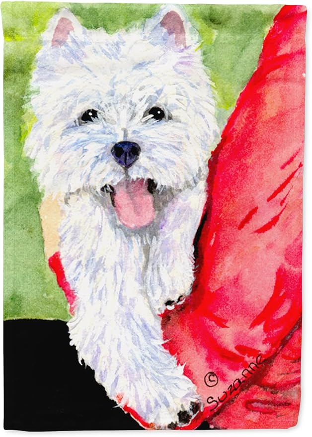 Caroline's Treasures SS8784GF Westie Garden Flag Mailbox Flag Decorative Yard Flag Banner Outside Patio Artwork Yard Flower Beds, Garden Size, Multicolor