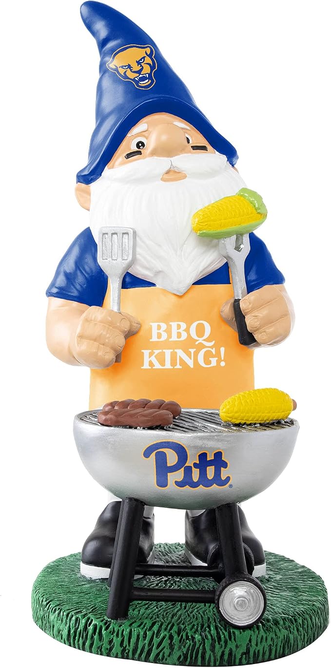 FOCO NCAA Unisex-Adult NCAA College Team Logo Grill Garden Statue Outdoor Gnome 10"
