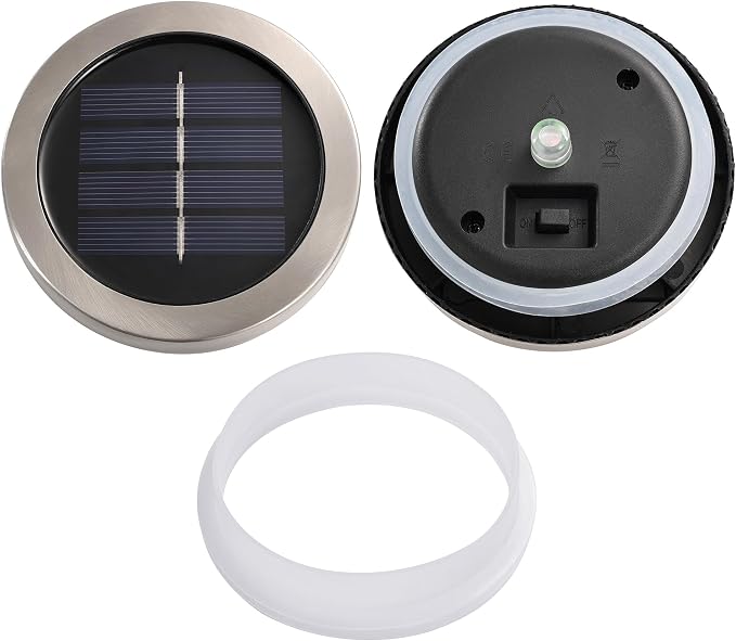 Cooo Christmas Gifts 6 Pack Solar Lanterns Waterproof Outdoor Heavy Crackle Glass a Big Warm LED Stainless Steel Lid 215% Solar for Women Mom Grandma Landscape Path Lights Garden Yard Backyard Decor