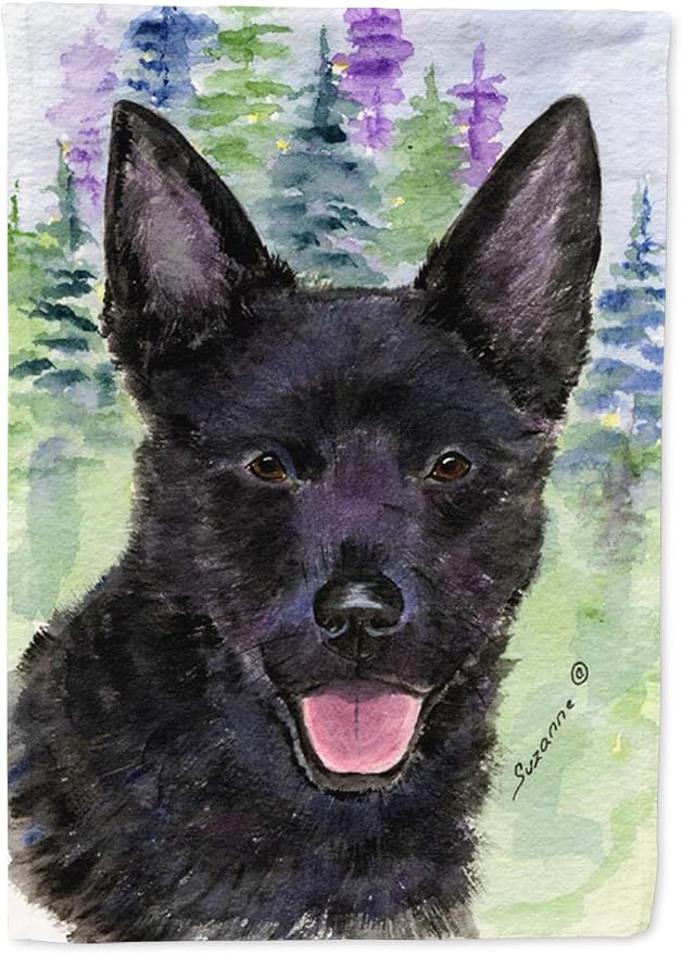 Caroline's Treasures SS8013GF Australian Kelpie Garden Flag Mailbox Flag Decorative Yard Flag Banner Outside Patio Artwork Yard Flower Beds, Garden Size, Multicolor