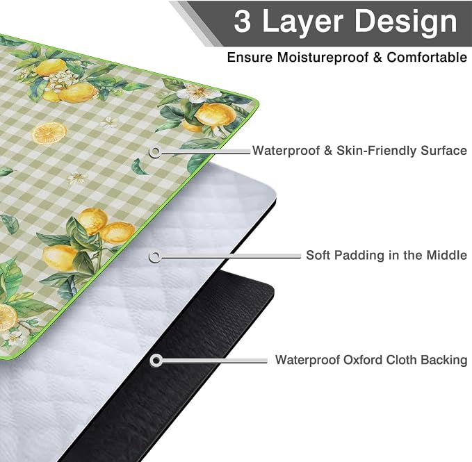 Supfitness Extra Large Picnic Blankets Waterproof Foldable (80"x 80") Boho Beach Blanket Waterproof Sandproof,3-Layer Thicking Mat Outdoor Packable Camping Blanket