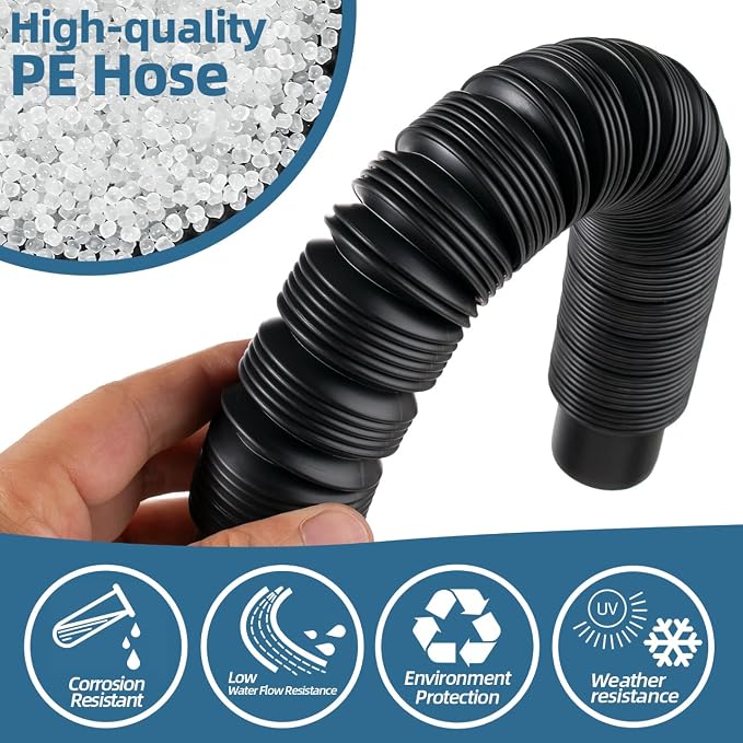 Rain Barrel Diverter Kit for 2x3" Downspout - Rain Water Diverter Connector System Fits Rectangular Downspouts, Converts Plastics Barrel into Rain Barrel