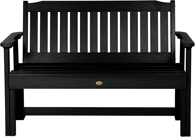 Sequoia Professional CM-BENSQ42-BKE Commercial Grade Exeter 4 Foot Garden Bench, Black
