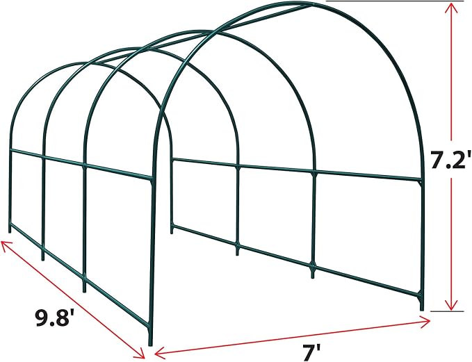 Steel Garden Arch Multi-Size Wedding Garden Bridal Party Decoration Arbor (9.8'x 7' x 7.2')