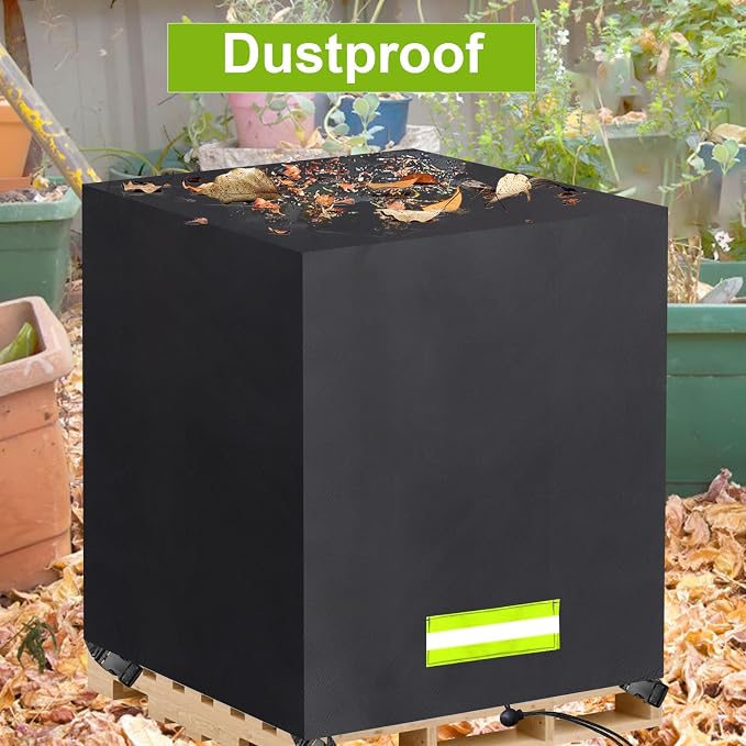 Pallet Cover Tarp Waterproof, Pallet Covers Heavy Duty Waterproof bulk Pallet Covers 48 x 48 x 60'' Outdoor Pallets Tarps Bulk Box Cover 48 x 48 x 60'' Custom Black Fits Wood Patio Furniture