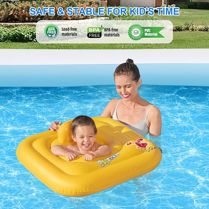 Large Inflatable Swimming Pool 145" x 74" x 22" Family Size Blow Up Pool for Adults & Kids, Oversized Backyard Kiddie Pool for Outdoor, Garden, Summer Water Party