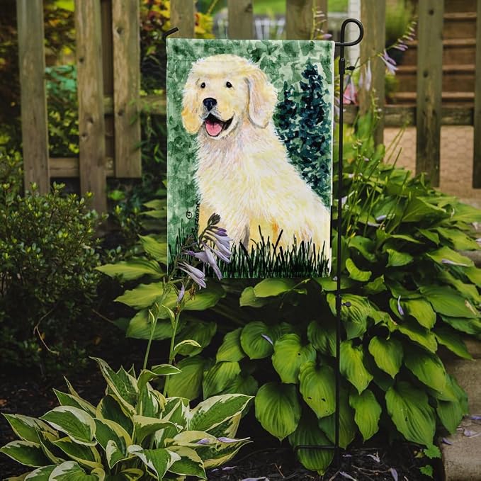 Caroline's Treasures SS8739GF Golden Retriever Garden Flag Mailbox Flag Decorative Yard Flag Banner Outside Patio Artwork Yard Flower Beds, Garden Size, Multicolor