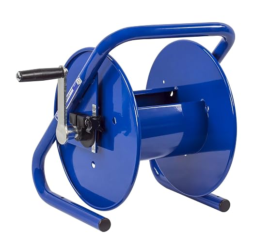 Coxreels 112-3-150-CM Caddy-Mount Portable Hose Reel, 4,000 PSI, Holds 3/8" x 150' Length Hose, Hose Not Included,Blue