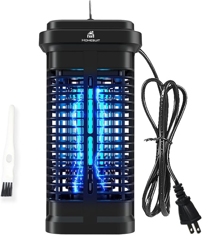 Homesuit Bug Zapper Outdoor 20W, High Powered 4000V Electric Mosquito Zapper with Switch, Waterproof Bug Zappers, Electronic Mosquito Killer, Mosquito Trap for Home Backyard Patio