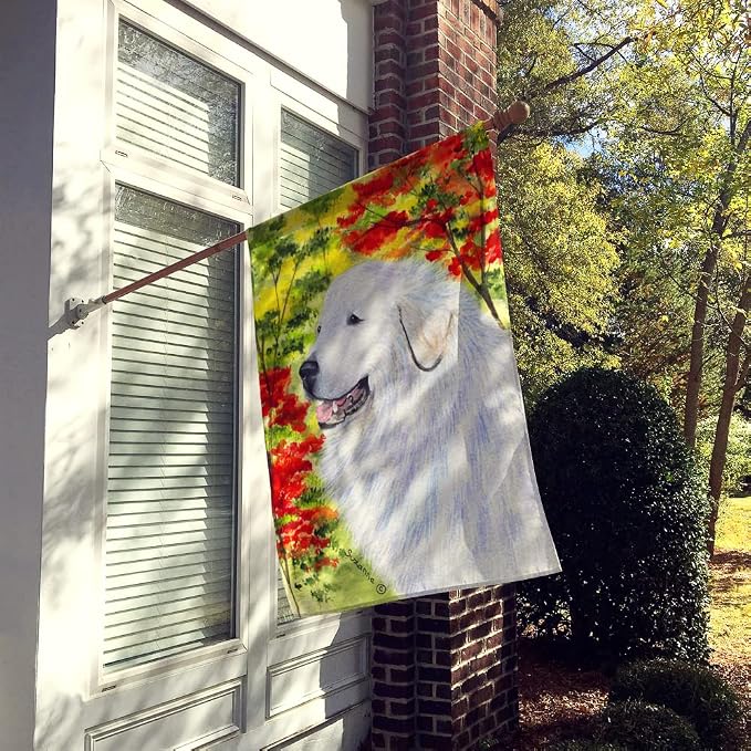 Caroline's Treasures SS8235CHF Great Pyrenees Flag Canvas, Large, Multicolor
