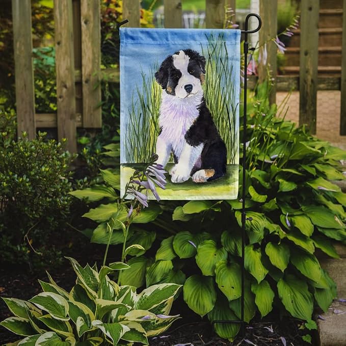 Caroline's Treasures SS8372GF Australian Shepherd Garden Flag Mailbox Flag Decorative Yard Flag Banner Outside Patio Artwork Yard Flower Beds, Garden Size, Multicolor
