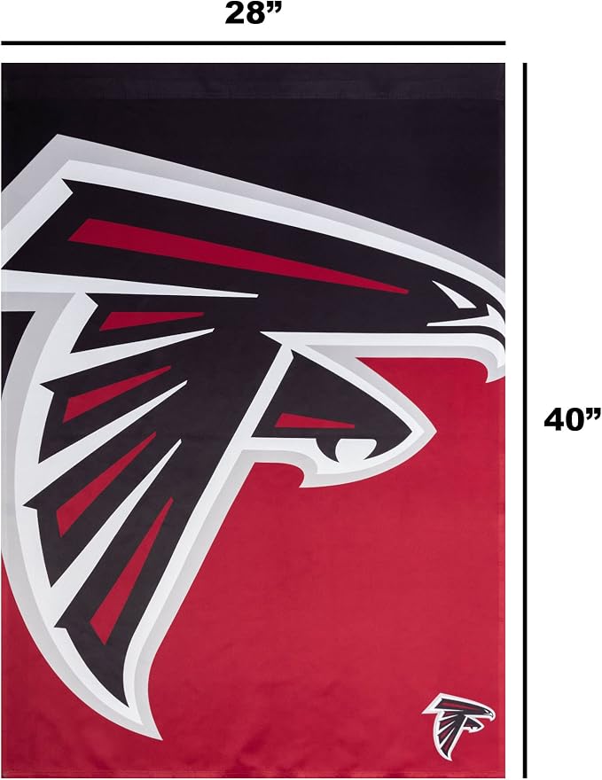 NFL Double Sided Team Logo Vertical Flag (40" x 28")