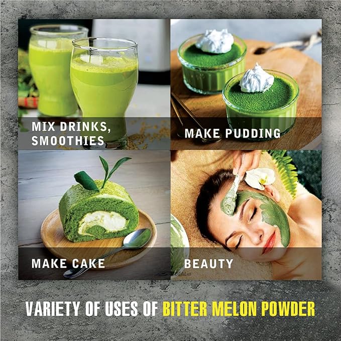 BITTER MELON POWDER 2.47 oz (70g) VIETFARMFOOD: Pure freeze-dried fruit powder, made from real fruit with no added sugar - Perfect for daily nutrition to keep your body full of vitality.