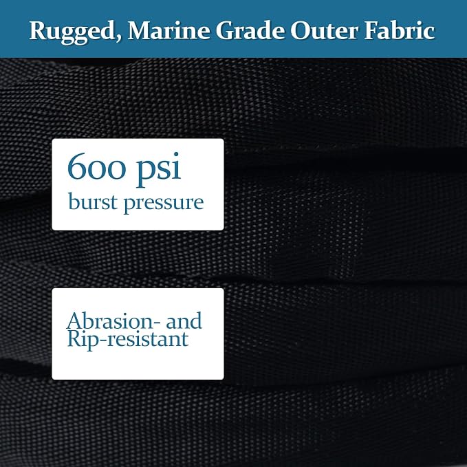 Garden Hose 25 ft, Made of TPE (BetterThan PVC/Hybrid Polymer), Lightweight yet Durable Water Hose with Ergonomic Grip, Drinking Water Safe Material, All-Weather, 3/4" GHT Fittings