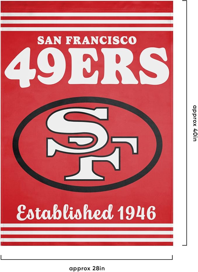 NFL Double Sided Team Logo Vertical Flag (40" x 28")