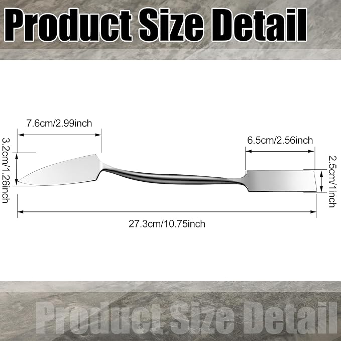 1'' Trowel and Square Masonry Tools Forged Steel Trowel Concrete Tool Ornamental Stucco Masonry Plaster Spatula for Glazing, Patch Work, Plaster, and Archeology