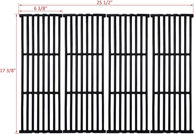 Grill Grates Parts for Broil King Baron Replacement Parts Baron 440 Baron 320 9221-64 9221-67 Broil Mate 7120-64 Huntington Replacement Grill Parts 6023-89 Rebel Grill 6120-64 Cooking Grill Grates